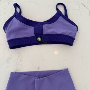 Five dancewear purple bra top